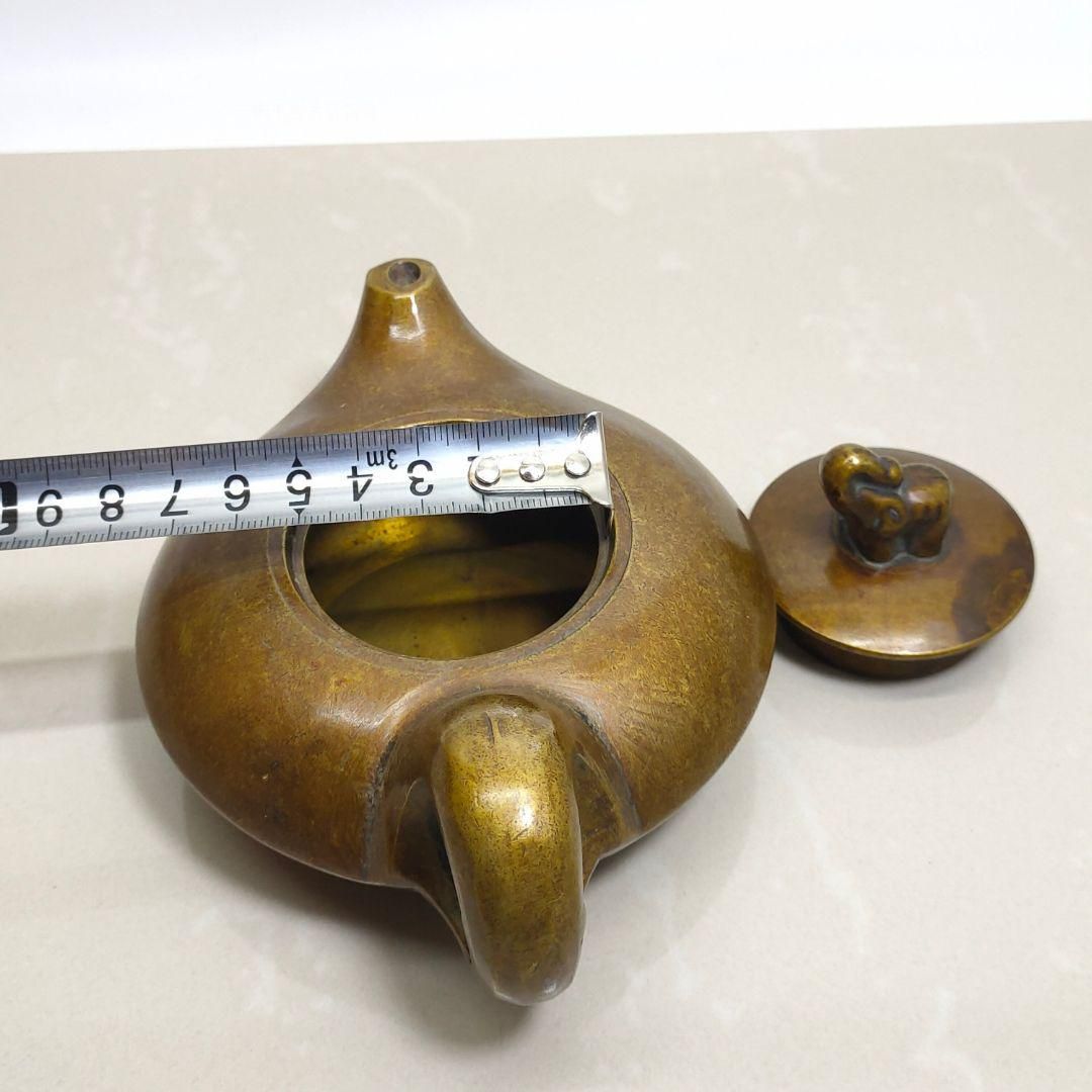 銅器 茶壺 吉象茶壺 墨壺 水滴壺 装飾品 工芸品 置物 銅器 茶壺 吉象茶壺 墨壺 水滴壺 装飾品 工芸品 置物 - メルカリ