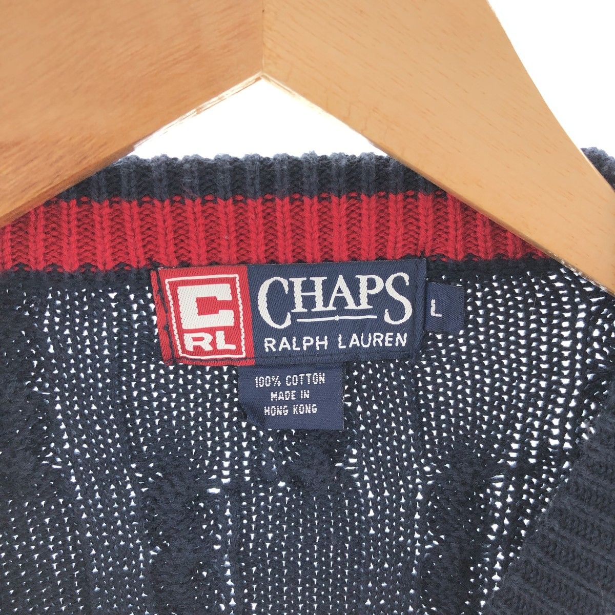 90s CHAPS チャップス ラルフローレン コットン ニット セーター 古着 古着 90年代 ラルフローレン Ralph Lauren CHAPS チャップス