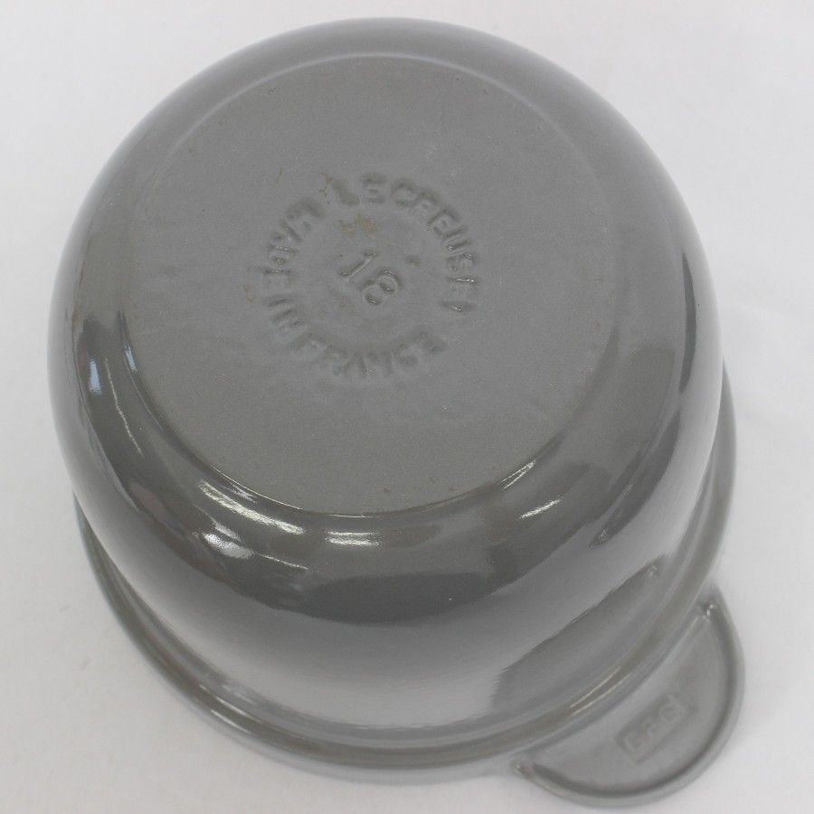 ルクルーゼ ココットエブリィ 18センチ ミストグレー インナーリッド