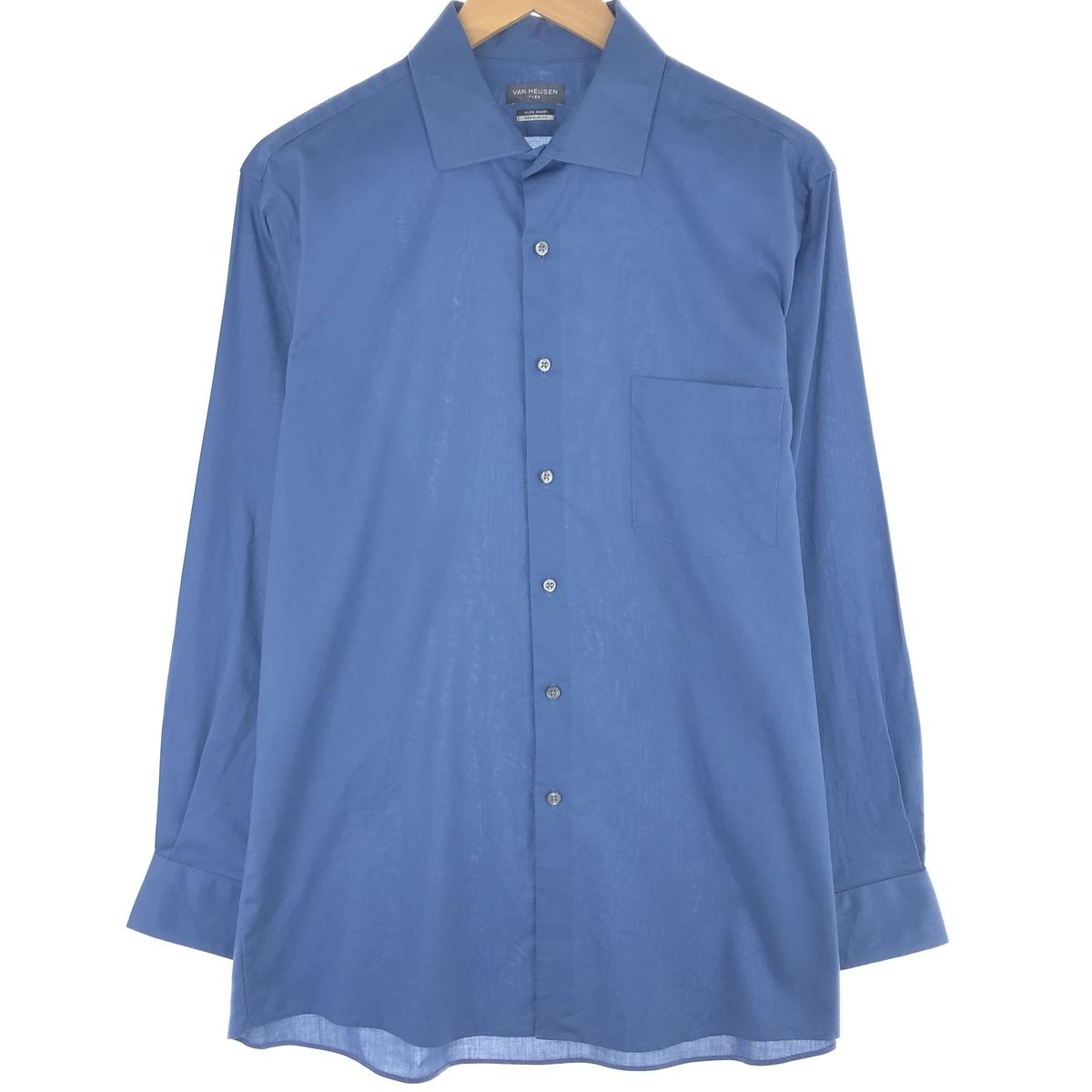古着 VAN HEUSEN FLEX SHIRT REGULAR FIT 長袖 シャツ メンズL/eaa453492