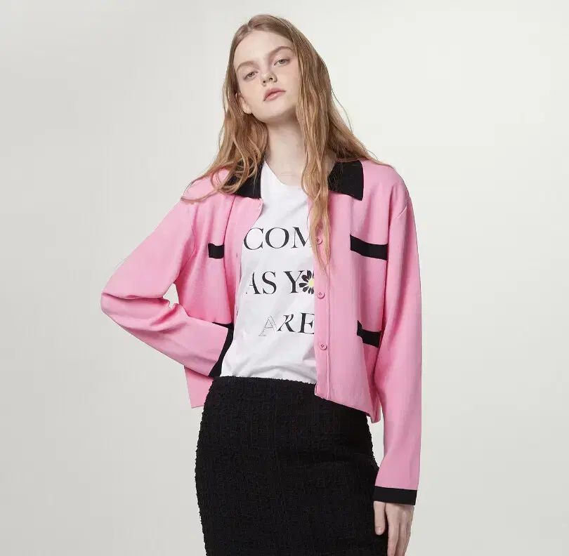 BEMUSE MANSION カラーブロック ニットカーディガン フリーサイズ