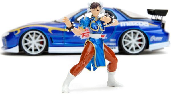 ストリートファイター 1/24フィギュア付き 1993 マツダ RX-7 +春麗 京商 ミニカー | JADA TOYS 1/24 1993 マツダ RX-7 ストリート