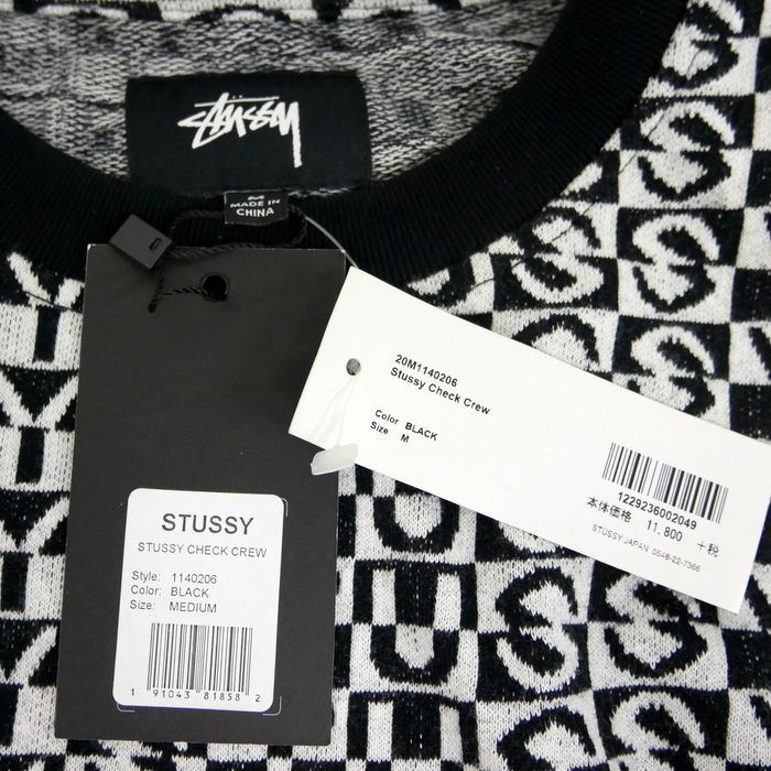 Stussy ブラウン チェック柄 半袖シャツ S ジャガードロゴ STUSSY メンズシャツ、カジュアルシャツ｜トップス