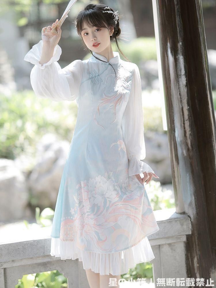 2025 豪華刺繍 漢服 かんふく 古風衣装 レトロ風 中華ロリータ コスプレ ワンピース 唐装 仙女服 中華風 美しい刺繍 撮影会 舞台演出 推し活 仮装 HF 411