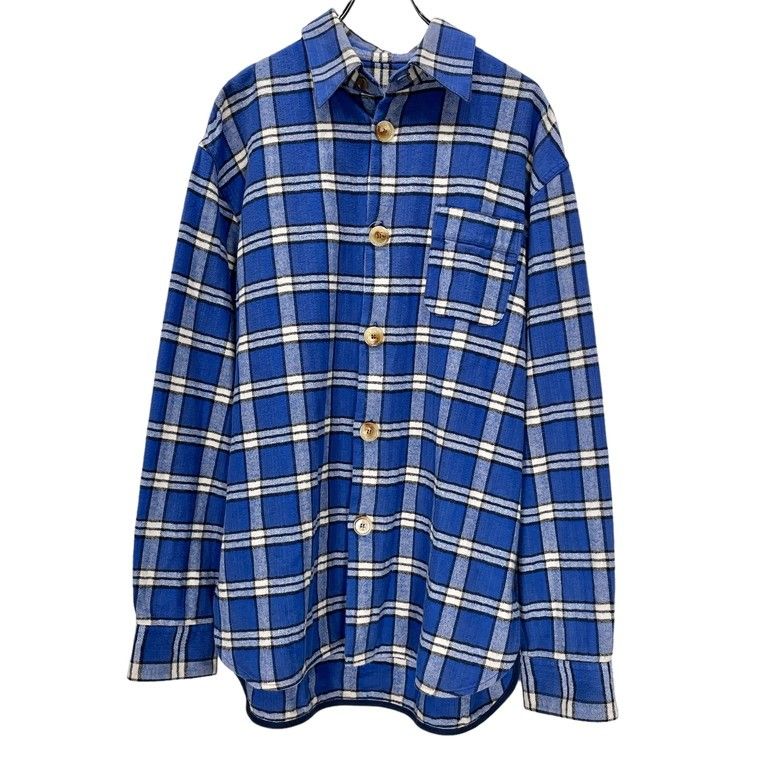 MARNI 19AW コットンフレンネルオーバーサイズチェックシャツ トップス 