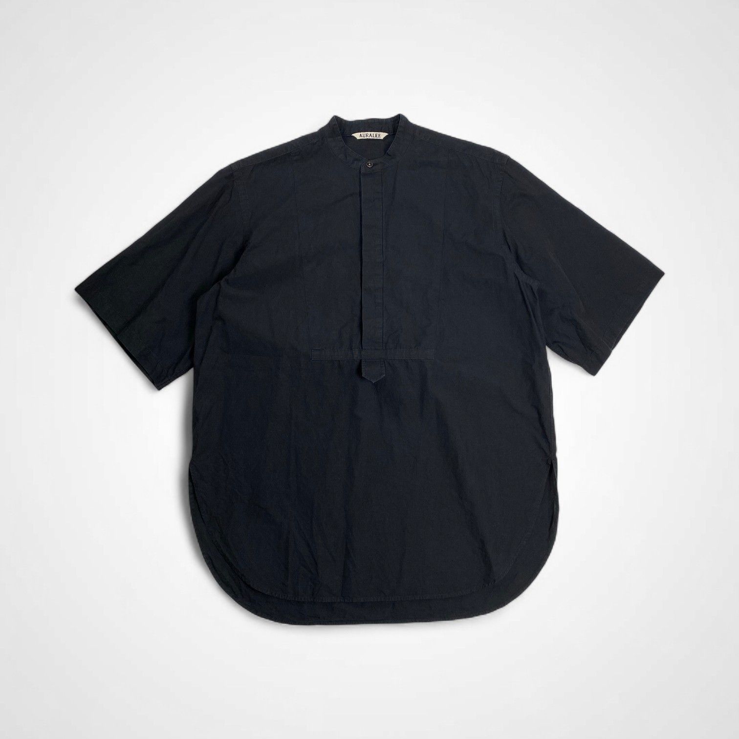 AURALEE オーラリー | WASHED FINX TWILL HALF SLEEVED P|O SHIRTS プルオーバーシャツ ユニセックス SIZE 0