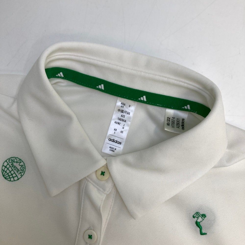ほぼ新品.未使用品　adidasゴルフ　ホワイト ポロシャツ Mサイズ 新品/M】アディダス ポロシャツ / Mサイズ ホワイト adidas