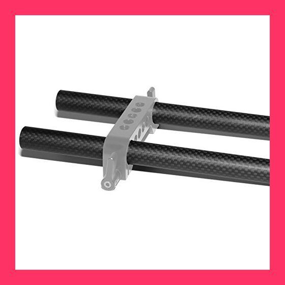 スタッフおすすめ！】NICEYRIG カメラ15mmカーボンロッド 8インチ（2個