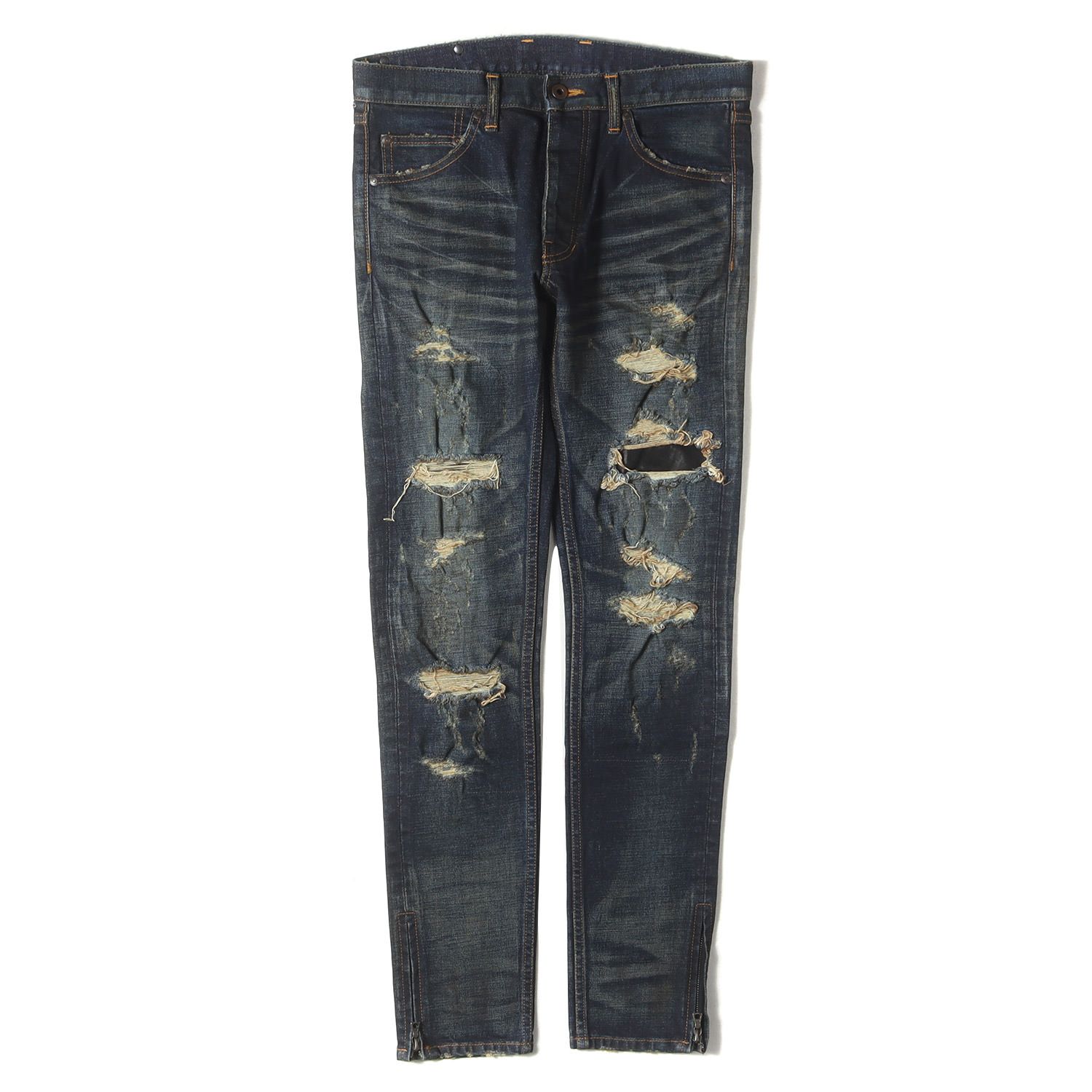 Backlash crush white denim pants