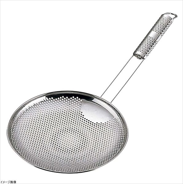【新品】ユキワ 18-8 パンチング そば揚 横型 18cm