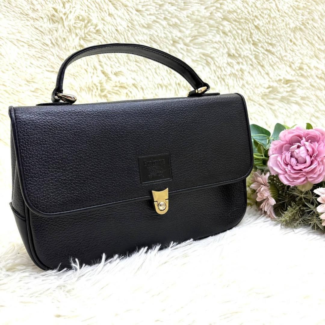 バーバリー ハンドバッグ 内ノバチェック 自立型 ホースロゴ