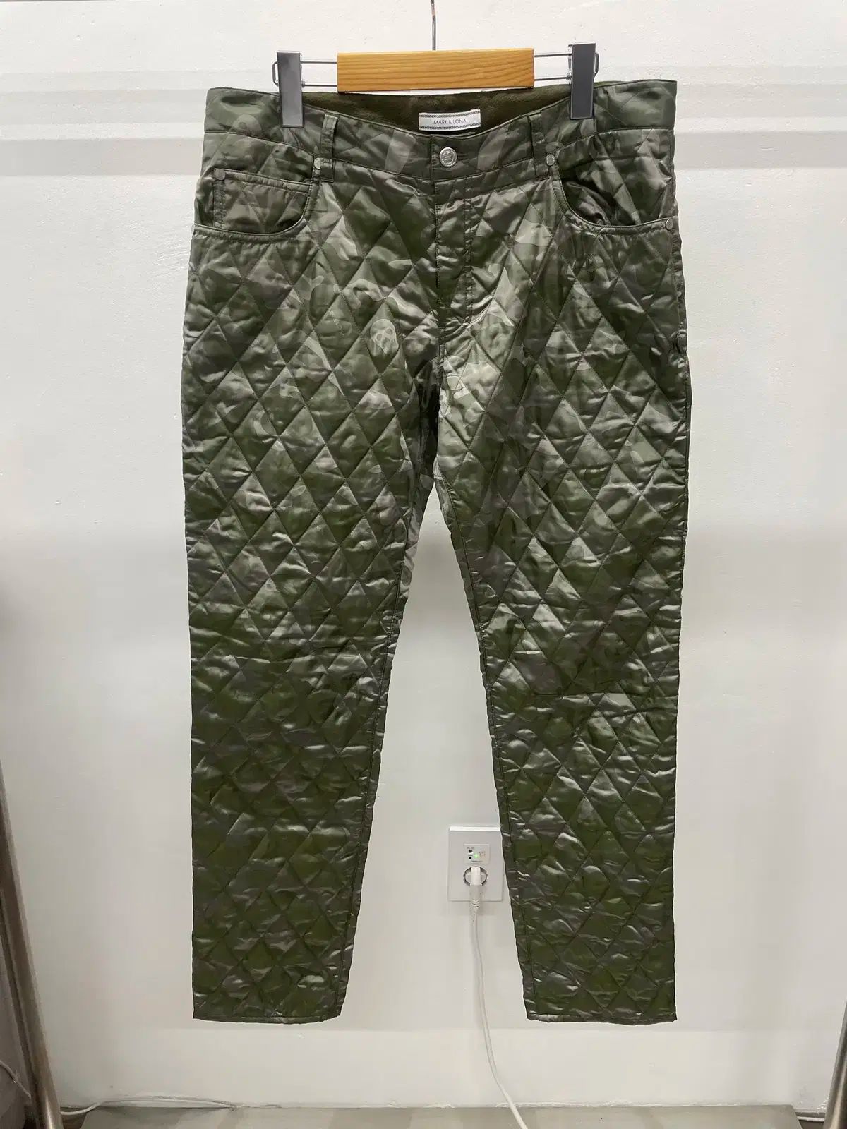 34インチ MARK - LONA マークアンドロナ ゴルフ キルティング ダウン パンツ