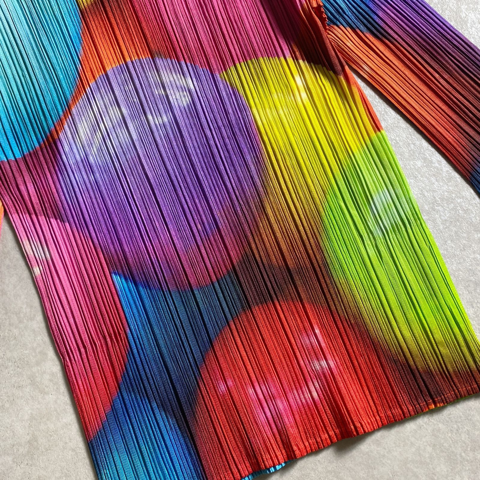 ☆美品/レア/希少プリント柄/PLEATS PLEASE ISSEY MIYAKE/水彩3D 