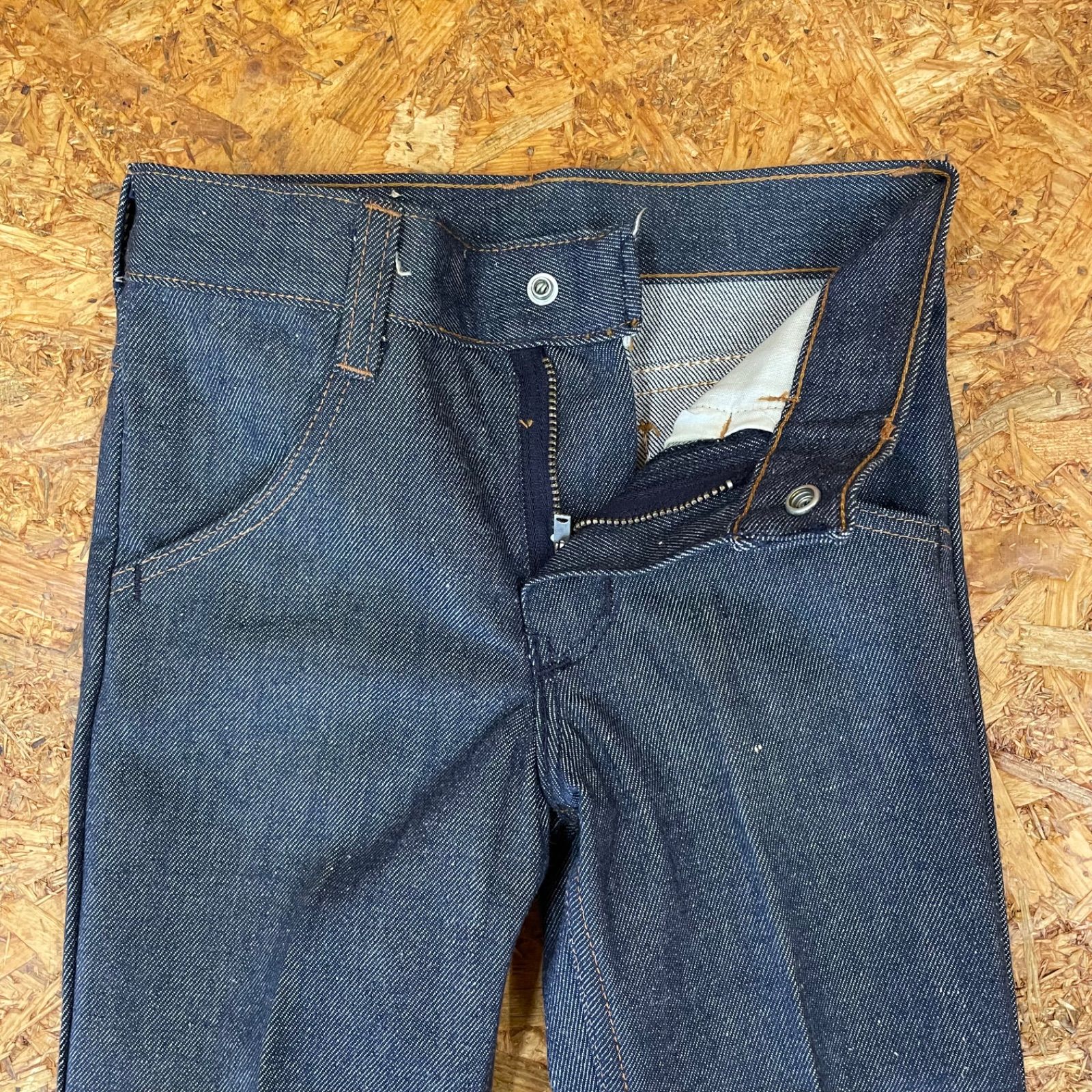 デッドストック USA製ヴィンテージ LIL’WRANGLER ブーツカットジーンズ キッズサイズ5 SCOVILL ZIP リルラングラー KIDS 子供服 パンツ デニム ジーパンビンテージ vintage ユーズド USED 古着 MADE IN USA
