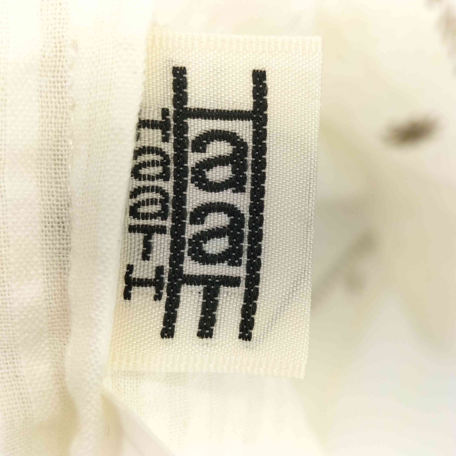 イッセイミヤケ ISSEY MIYAKE Haat インド綿 刺繍 シアサッカー