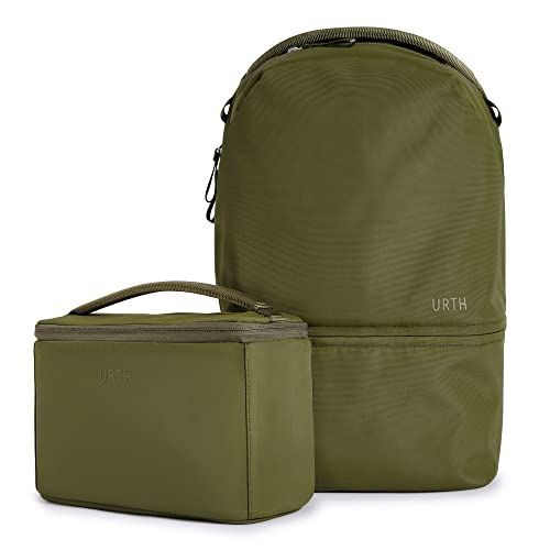 グリーン [Urth] アーコウス 20L リュックサック + スモール カメラ 