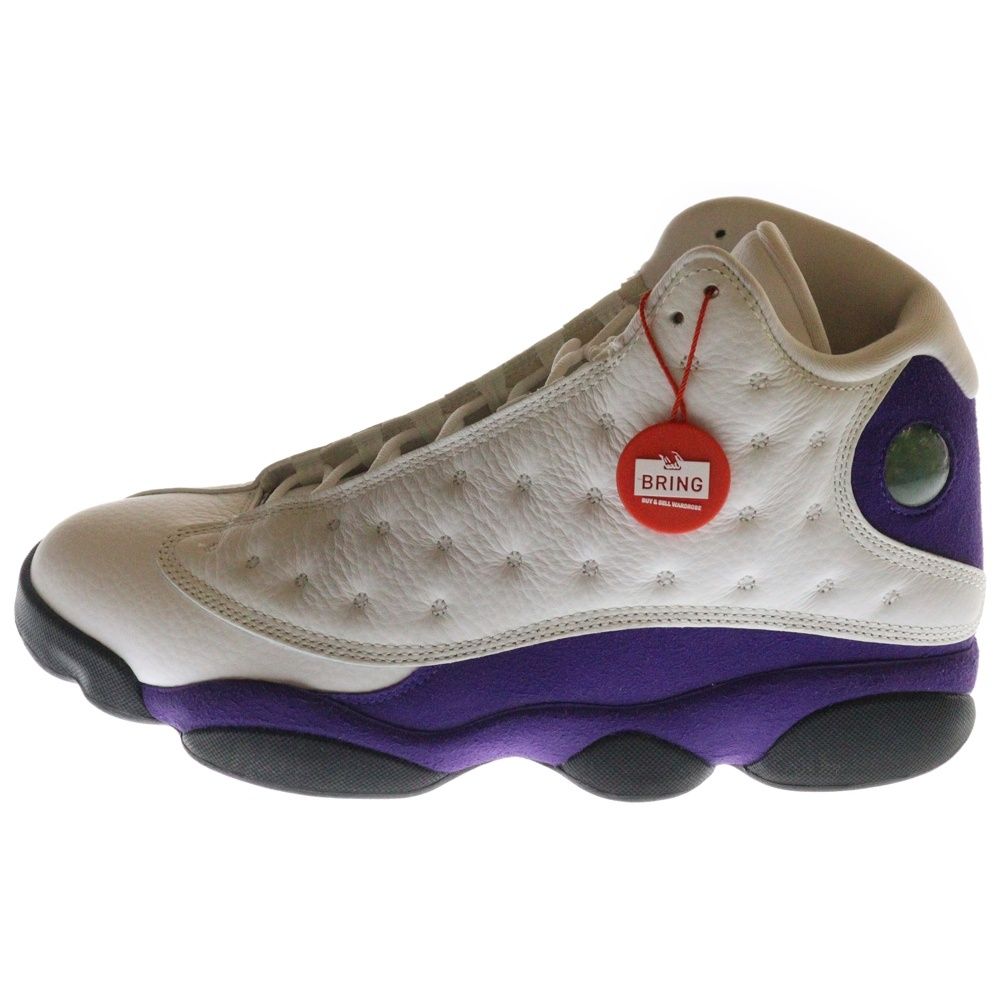 NIKE (ナイキ) AIR JORDAN 13 RETRO LAKERS 414571-105 エアジョーダン13 レトロ レイカーズ ハイカットスニーカー ホワイト/パープル US10.5/28.5cm