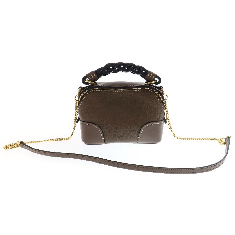 Chloe (クロエ) ダリア ミニバッグ チェーンショルダーバッグ ブラウン  
