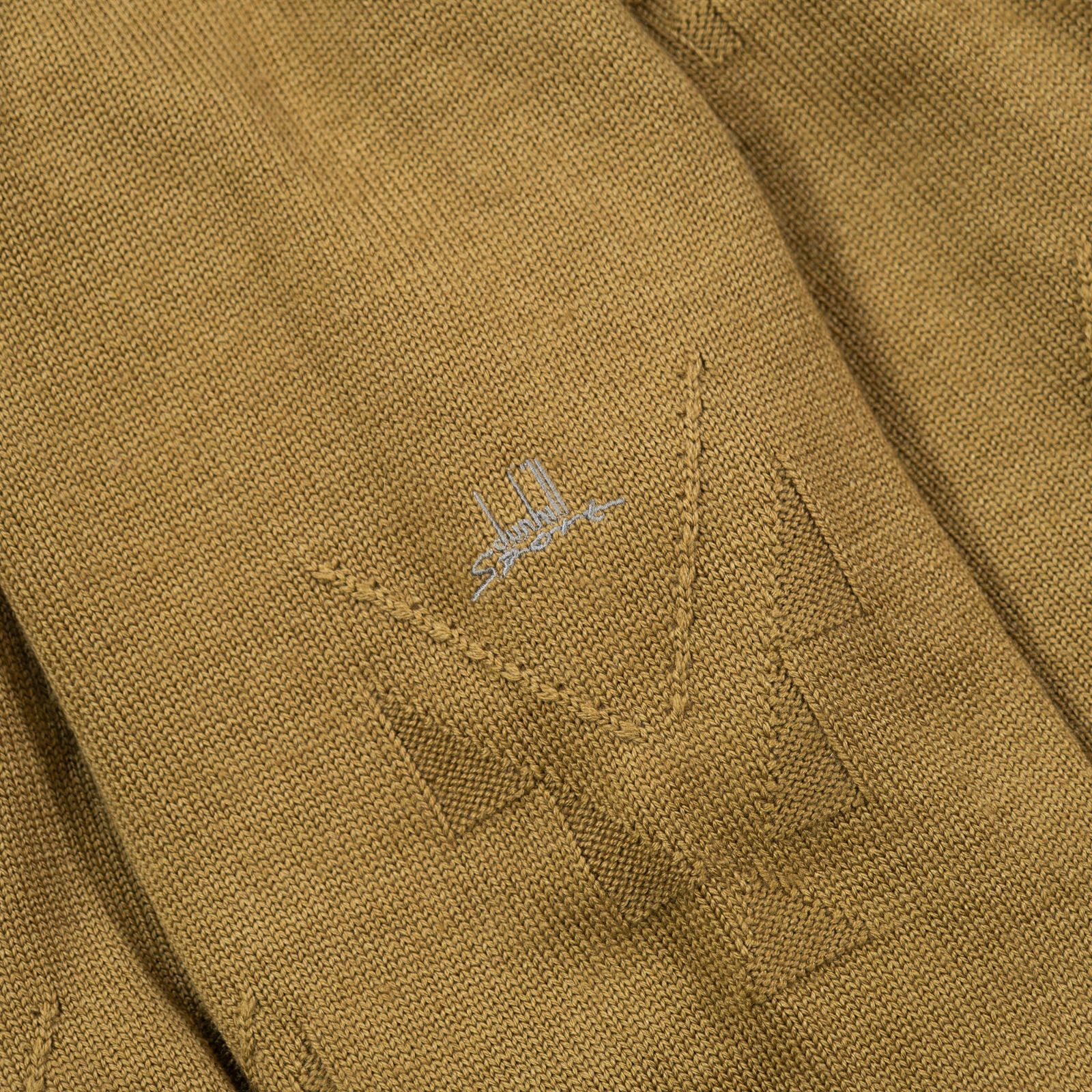 ダンヒル dunhill ニット マスタードカラー カシミヤ シルク混 