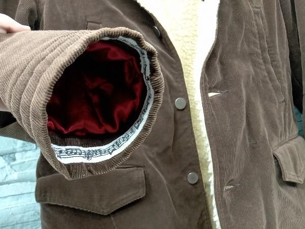 02awナンバーナインコーデュロイPコートStormSystemジャケット NUMBER (N)INE ジャケット ノーカラージャケット CORDUROY