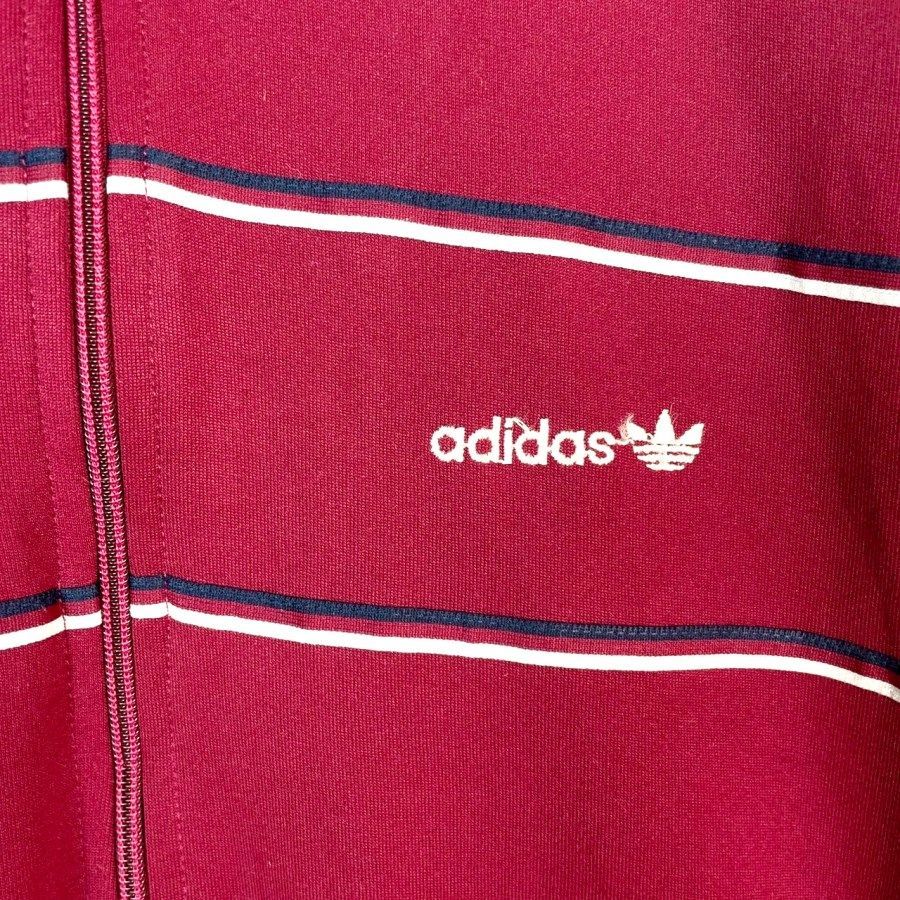 アユニ・D着用 adidas トラックジャケット 赤 ビンテージ ジャージ レアカラーadidas アディダス デサント トラックジャケット