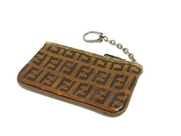 美品　FENDI　フェンディ　コインケース　ブラウン　小銭入れ　ズッカ FENDI レディース小銭入れ、コインケース｜財布｜ファッション