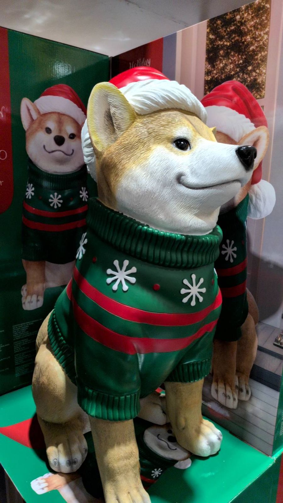 コストコ　クリスマス　芝犬オブジェ　約66cm 柴犬のクリスマス オブジェ 約66cm | Costco Japan