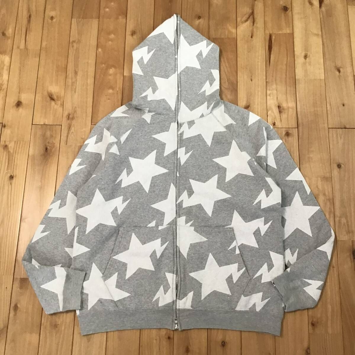 BAPE スター パーカー Lサイズ グレー a bathing ape star BAPE STA 