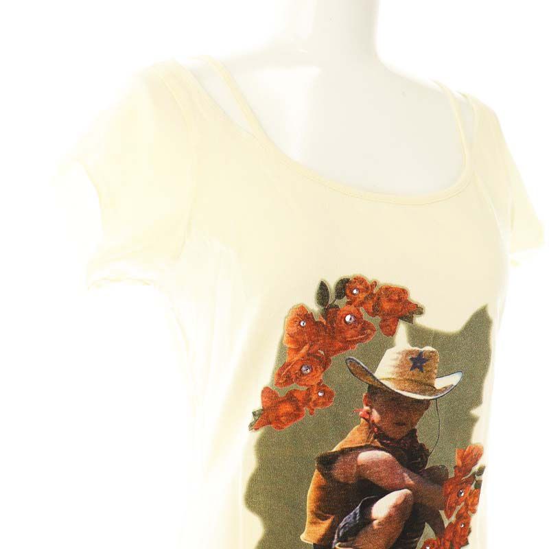 Max&Co◆半袖カットソー/XS/ポリエステル/マルチカラー/総柄 Max & Co. - マックス&コー Tシャツ カットソー 半袖 総柄 S
