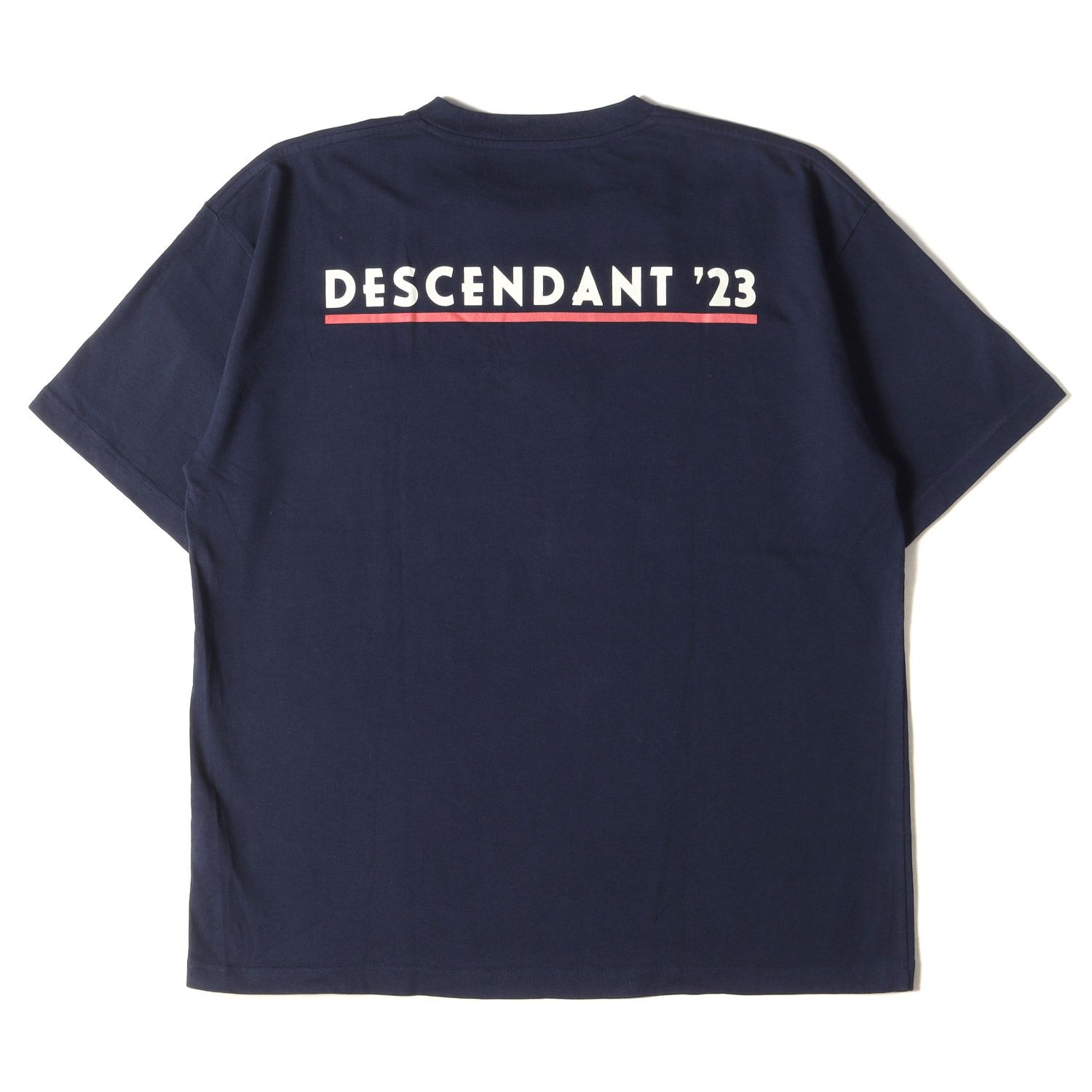 美品 DESCENDANT ディセンダント Tシャツ サイズ:3 23SS バックロゴ ...