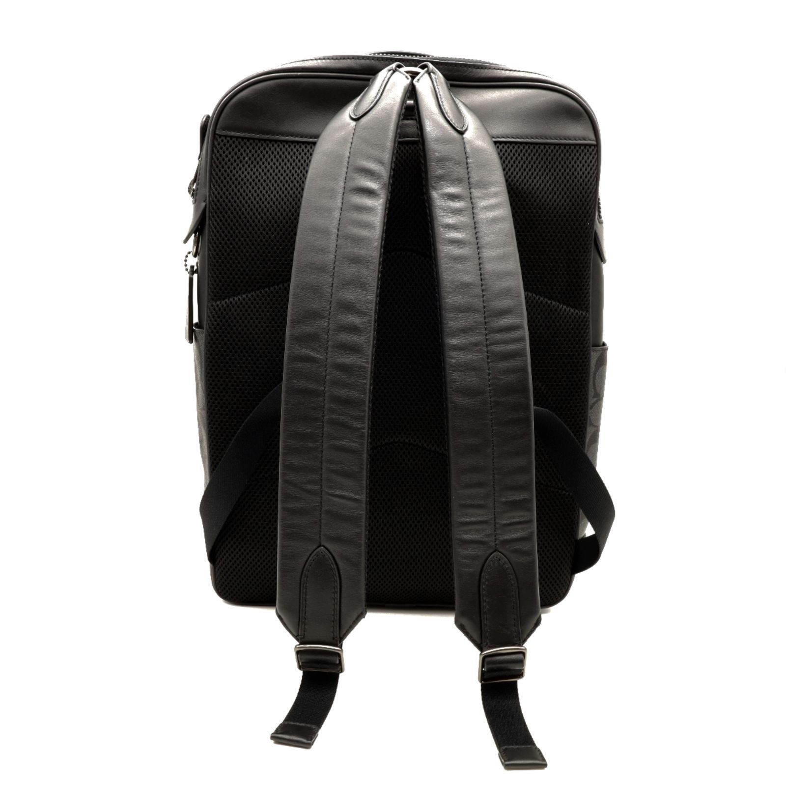 COACH コーチ シグネチャー レザー ブラック バックパック F38755