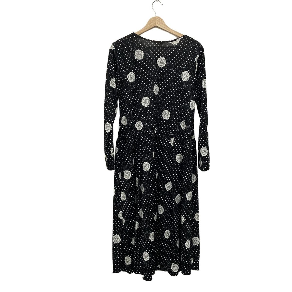 INGEBORG 黒 長袖ワンピース サイズ11 美品 INGEBORG チュール