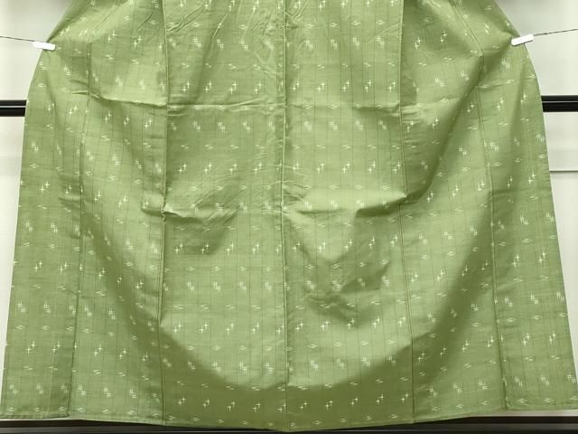 平和屋本店■極上　本場琉球絣　単衣　手おり　大城キク作　やまと誂製　証紙付き　逸品　CZAA2109s5 平和屋本店□極上 本場琉球絣 単衣 手おり 大城キク作 やまと誂製 証紙