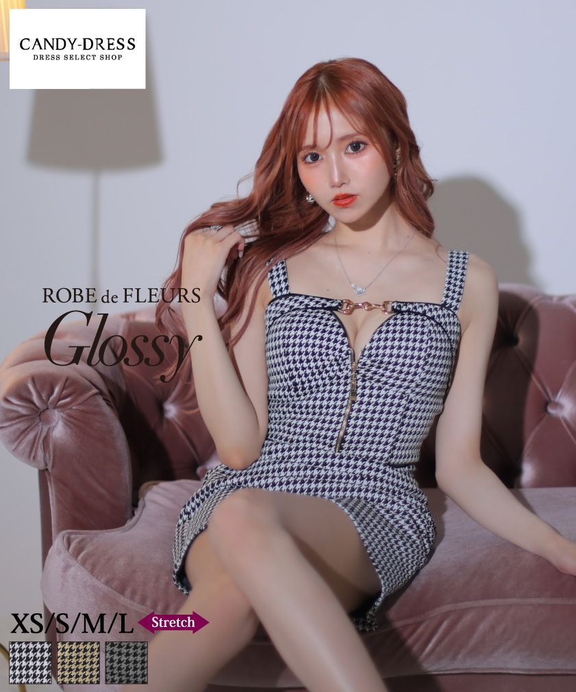 ホワイトブラック ROBE de FLEURS Glossy ローブ・ド・フルール