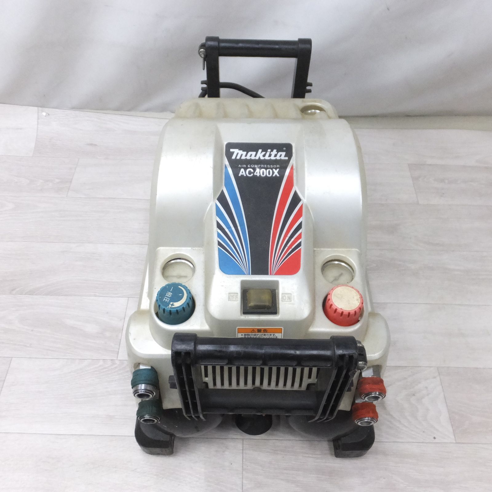 送料無料] ◇makita マキタ エアコンプレッサ AC400X 常圧 高圧 エア 