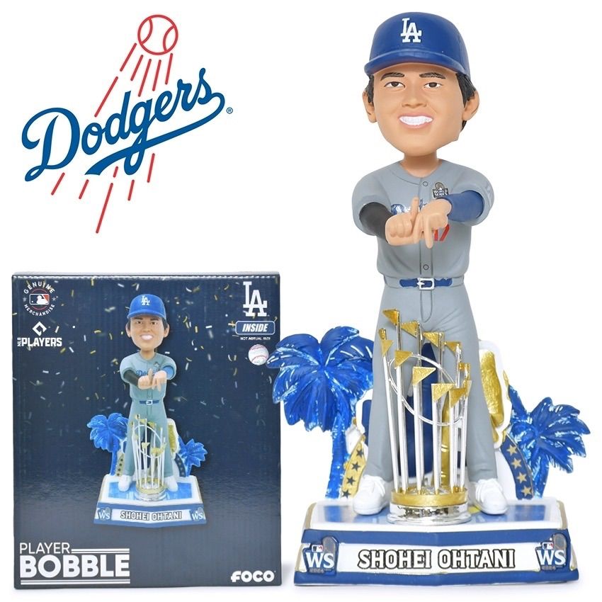324個 ‼︎ 大谷翔平 ボブルヘッド ハンドサイン ワールドシリーズ チャンピオン 2025 MLB公式 グッズ ドジャース LAジェスチャー 首振り人形