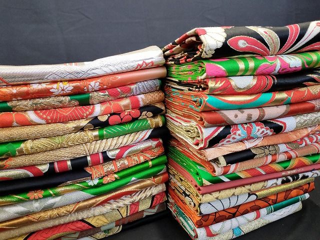 平和屋本店 子供帯 まとめて 35点 鳳凰 鶴 孔雀羽 蝶 花柄 七宝 楽器 アンティーク 金銀糸 など 着用 多数 ♥品あり ppp2590