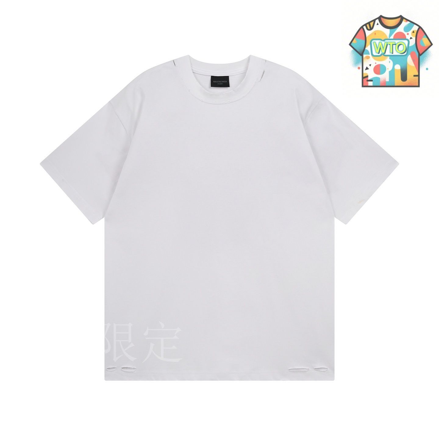 今日WTO】BALENCIAGA 2025 SS Art - Printed Washed T - Shirt