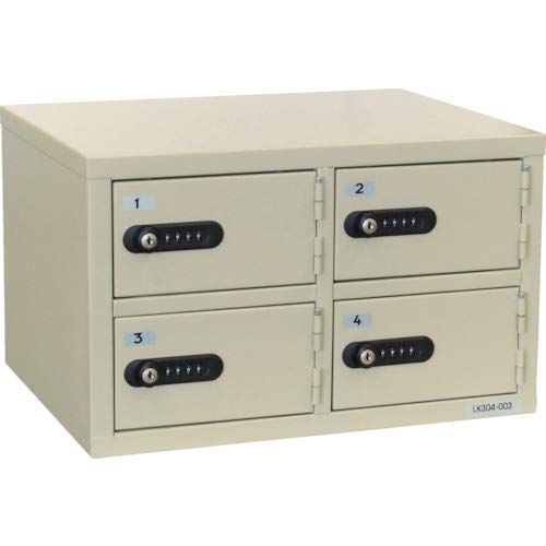 ダイヤル錠 ロッカー 4BOX LK-304 貴重品保管庫 エイコー(Eiko)エーコー