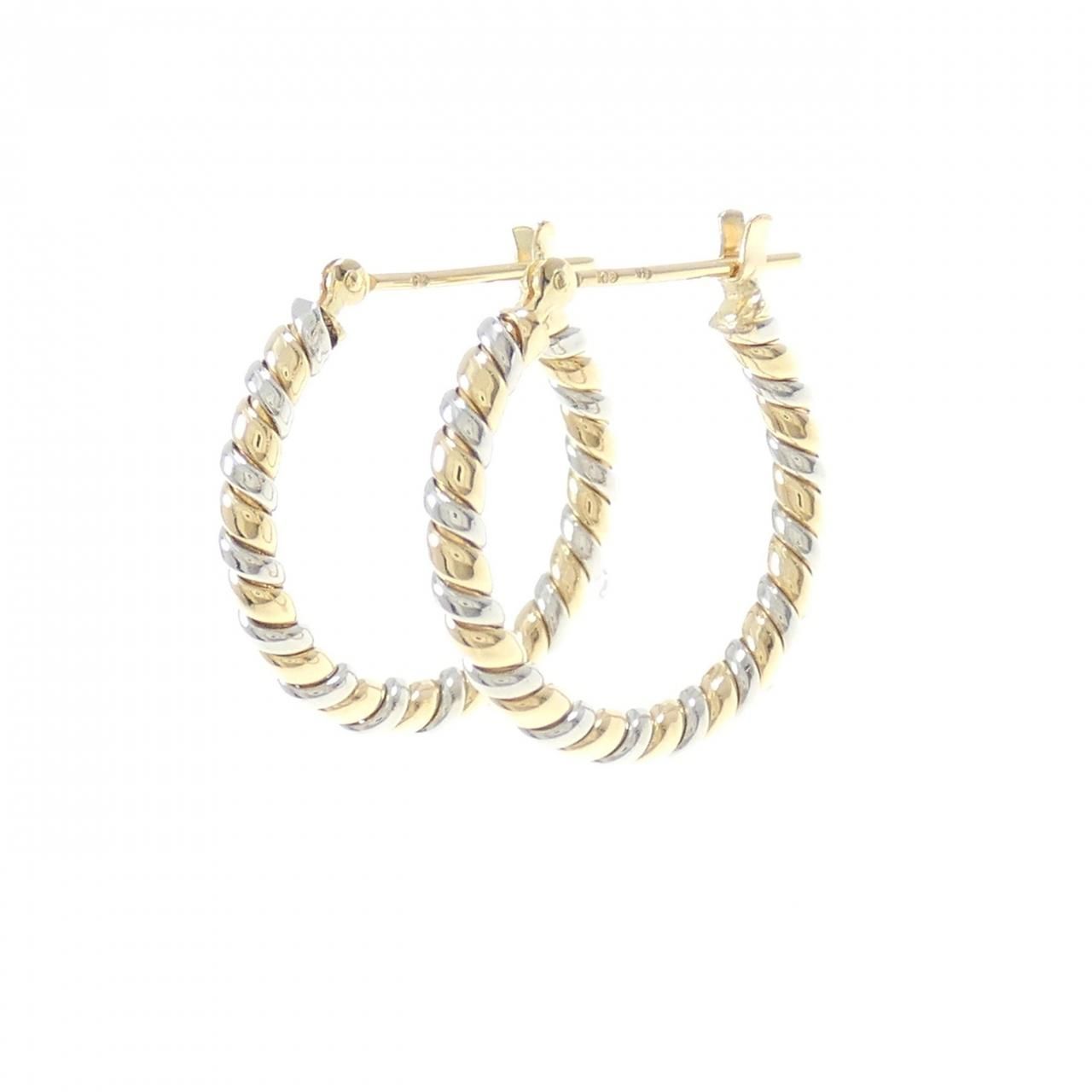 K18 13mm ペアシェイプピアス 片耳 Carat 楽天 楽天市場】K18中折れ式