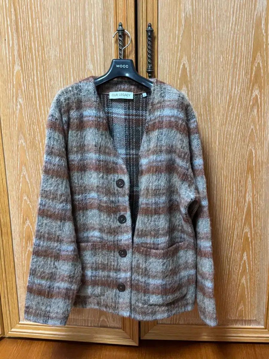 OUR LEGACY モヘア カーディガンオリーブ 50 OUR LEGACY】CARDIGAN