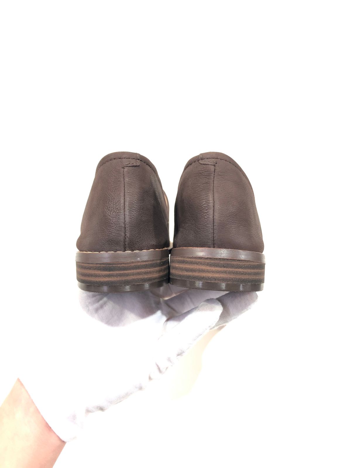 CLARKS クラークス 16052 PURE BELLE ピュアベル レザースリッポンシューズ ローファー 24.5cm ブラウン - メルカリ