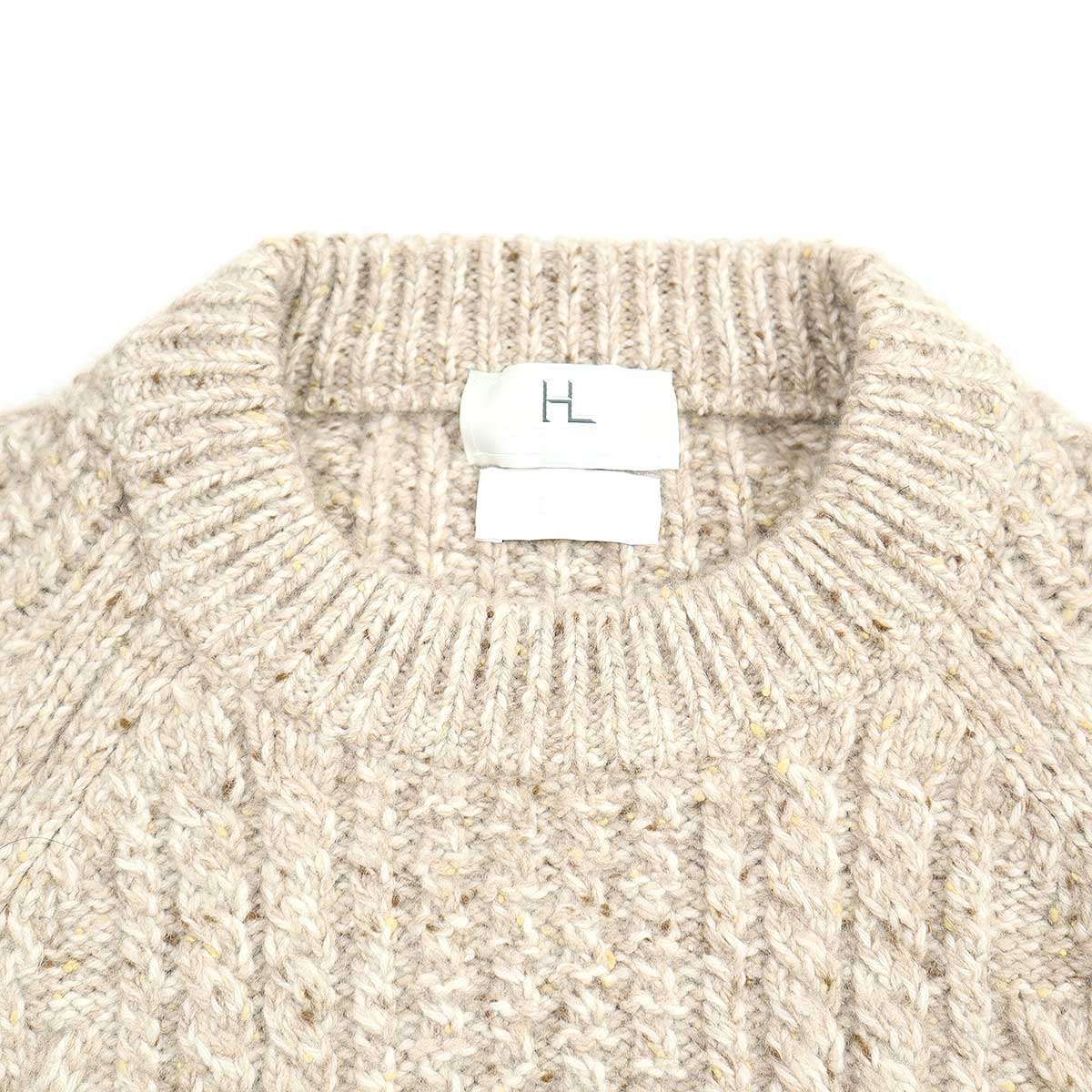 HERILL ヘリル 22AW Cashmere nep Cable Sweater カシミヤネップケーブルニットセーター 22-80-HL-819  ベージュ 2 - メルカリ