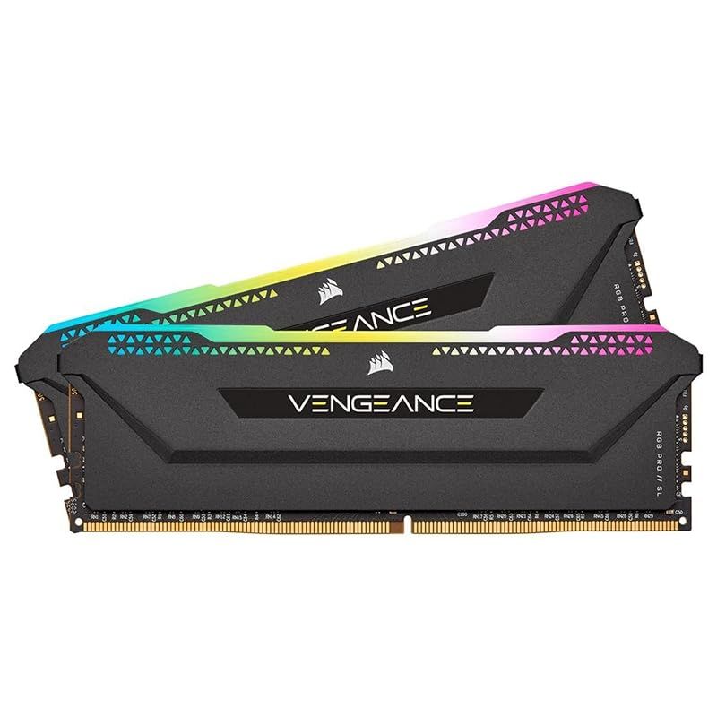 Corsair DDR4-3200MHz デスクトップPC用 メモリ VENGANCE RGB PRO SLシリーズ 16GB 8GB×2枚 CMH16GX4M2E3200C16