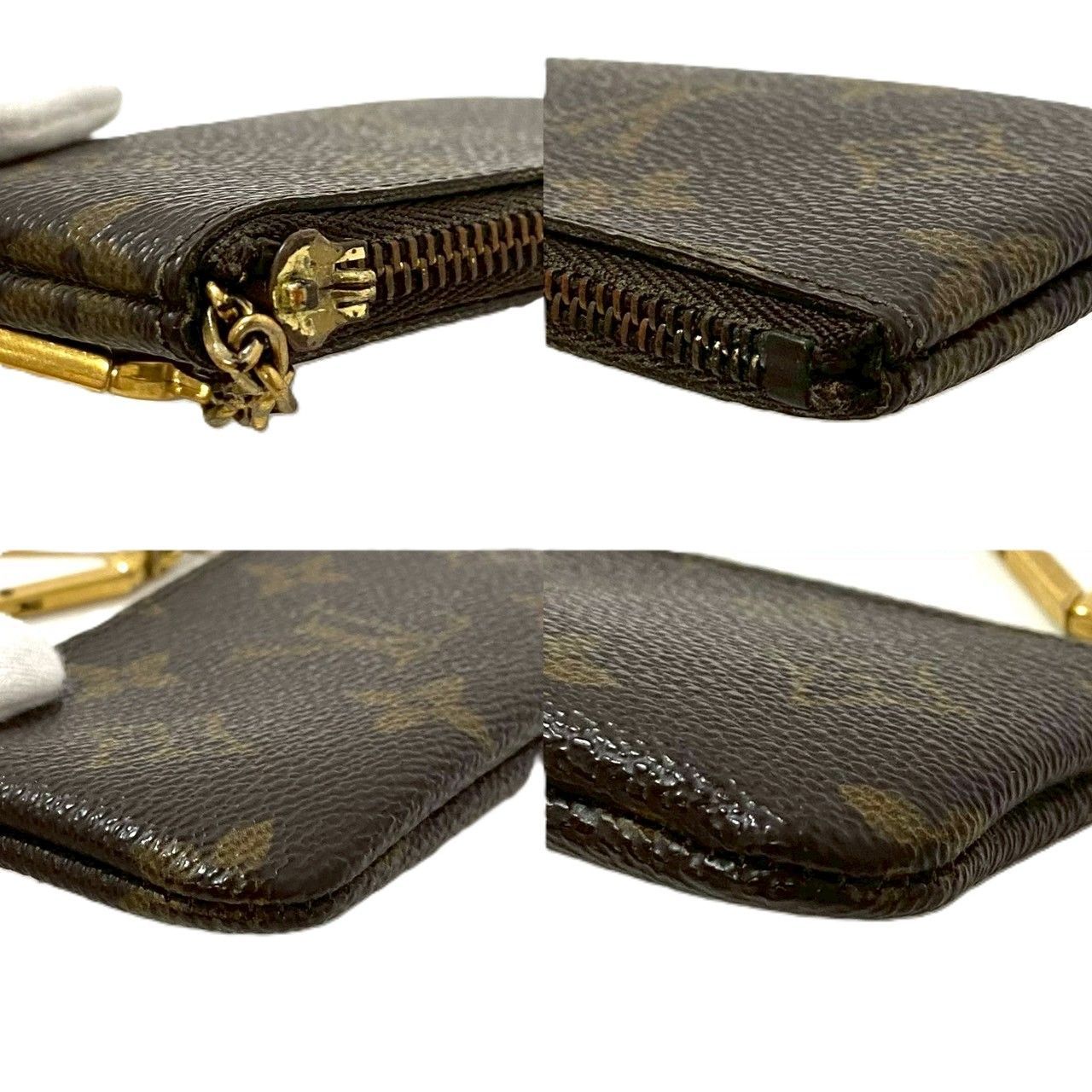 ルイヴィトン コインケース モノグラム ポシェットクレ 小銭入れ 財布 ブラウン M【LOUIS VUITTON】ポシェットクレ モノグラム コインケース