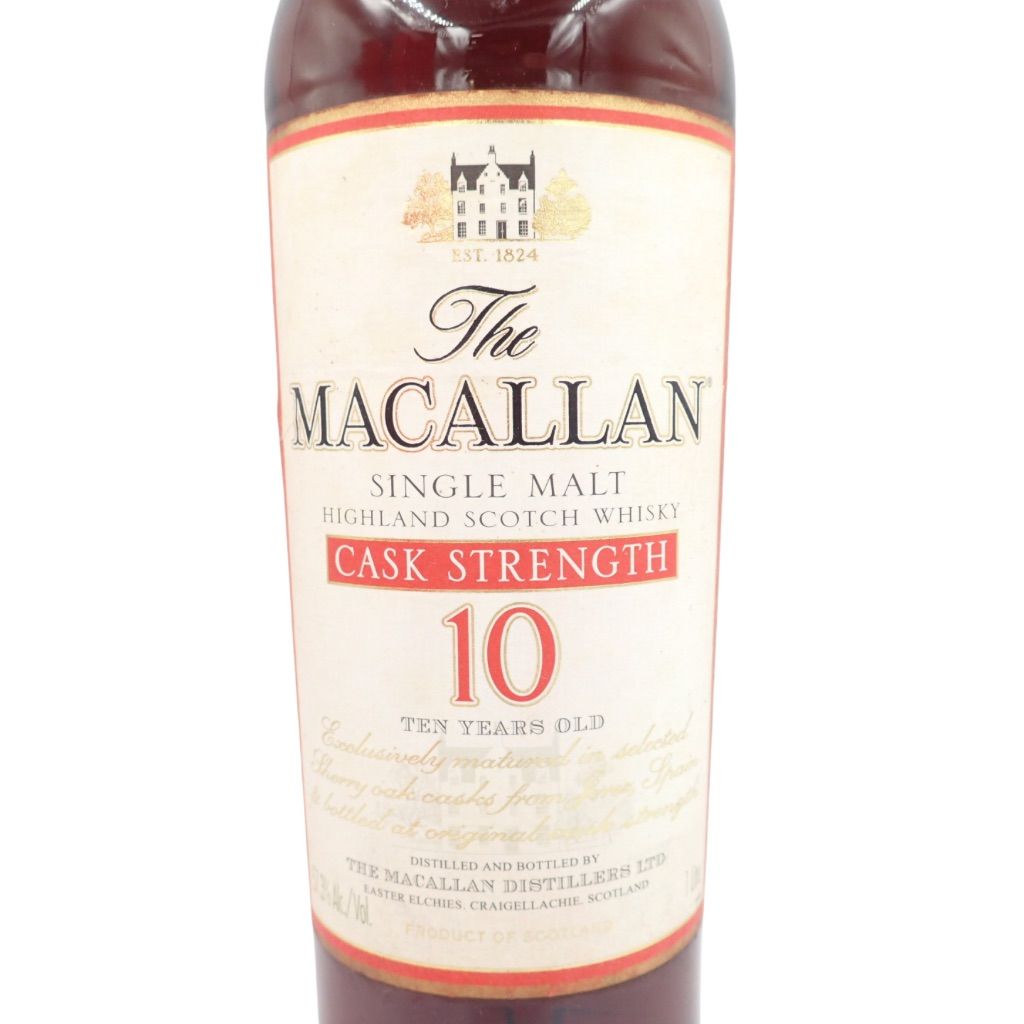 ザ マッカラン 10年 カスクストレングス 1000ml【同梱不可】【F2】 ザ マッカラン 10年 カスクストレングス 1000ml【同梱不可】【F2