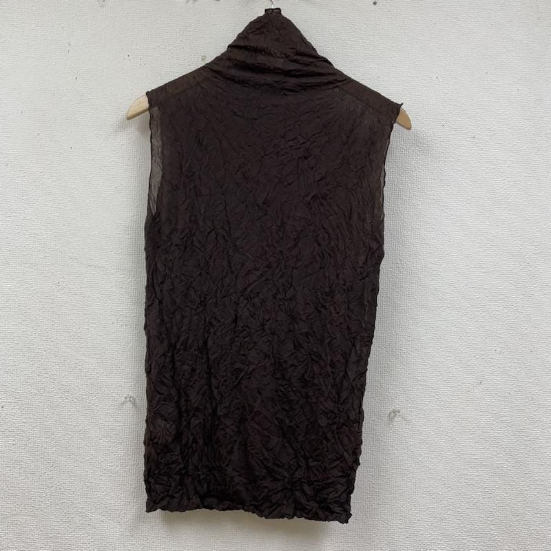 ISSEY MIYAKE イッセイミヤケ タンクトップ 97 ss 90 s プリーツ加工 ノースリーブ ブラウス シャツ タートル シフォン IM 72-JK 102