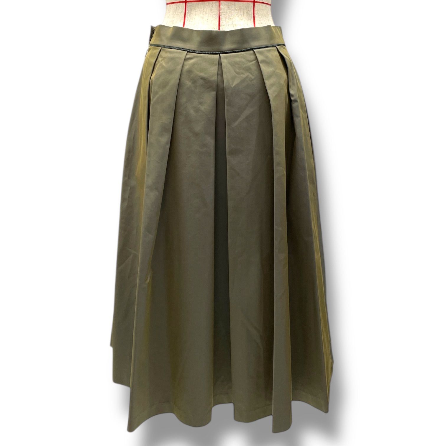 Lois CRAYON ロイスクレヨン プリーツスカート ミドル丈 フレア サイド