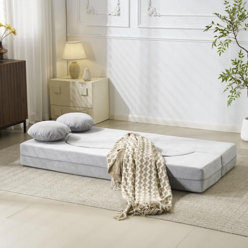 2人掛けソファベッド 組立て不要 フロアソファ コンパクト ローソファ