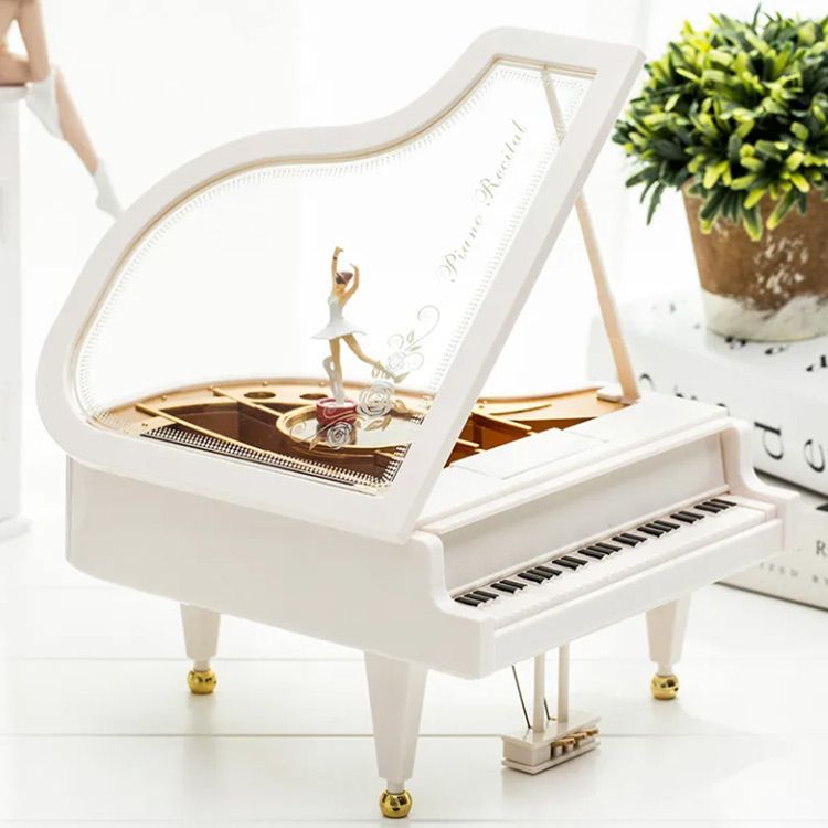 オルゴール プレゼント 木製オルゴール ピアノ まがっ